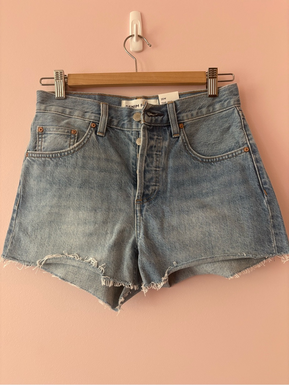 Cheeky denim shorts